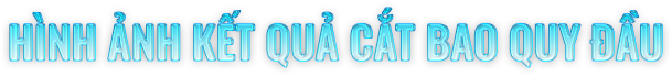 Hình ảnh kết quả cắt bao quy đầu