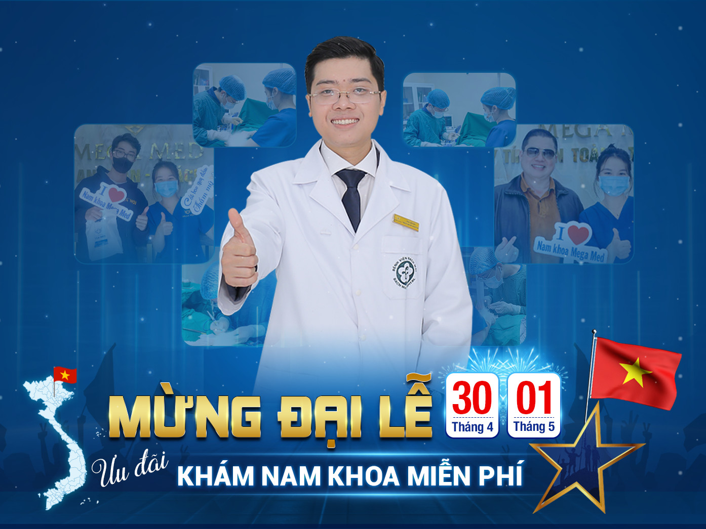 Khám nam khoa miễn phí chào mừng đại lễ 30/04 - 01/05